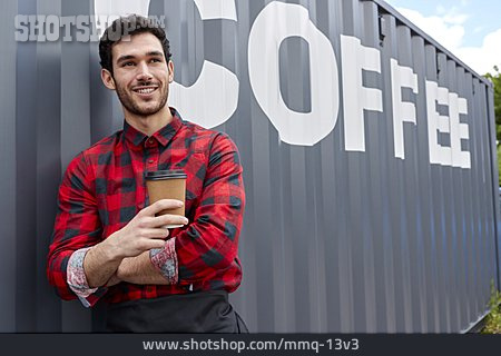 
                Lächeln, Logistik, Mitarbeiter, Import, Coffee                   