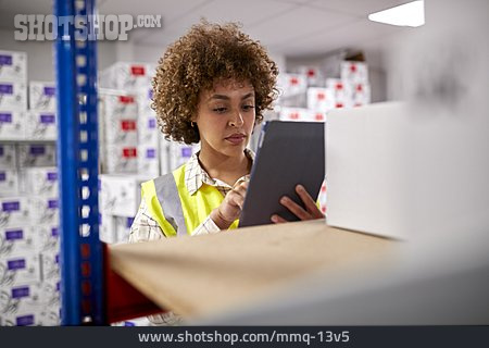 
                Logistik, Online, Regale, Verteilung, Tablet-pc                   