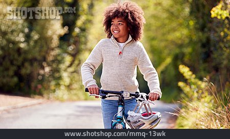 
                Junge, Lächeln, Freizeit, Radfahren                   