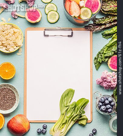 
                Textfreiraum, Gesunde Ernährung, Obst, Gemüse                   
