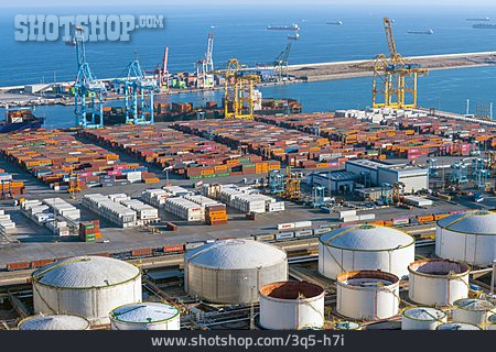 
                Barcelona, Containerhafen, Industriehafen                   