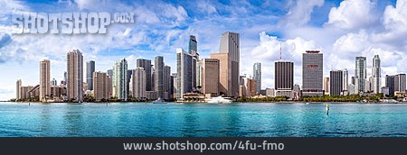 
                Skyline, Miami, Hochhäuser, Brickell Key                   