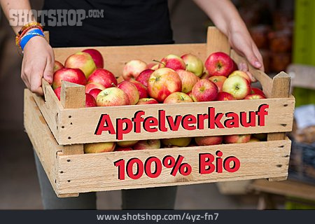 
                Bio, 100%, Apfelverkauf                   