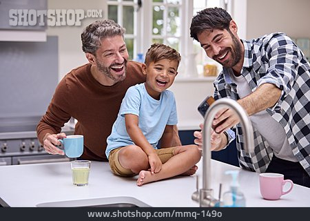 
                Parent, Laughing, Son, Homosexual, Selfie                   