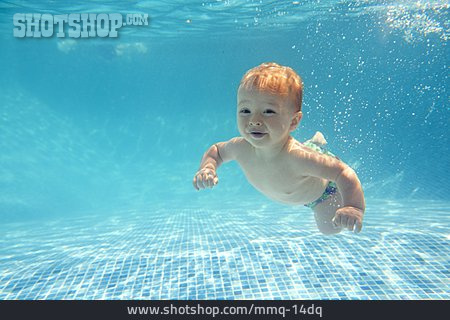 
                Säugling, Unterwasser, Pool                   