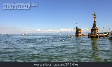 
                Bodensee, Konstanz, Hafeneinfahrt, Imperia                   