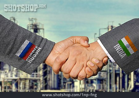 
                Handschlag, Indien, Russland                   