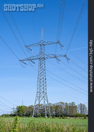 
                Elektrizität, Strommast, Stromleitung                   