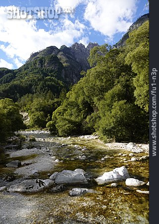
                Fluss, Julische Alpen, Raccolanatal                   