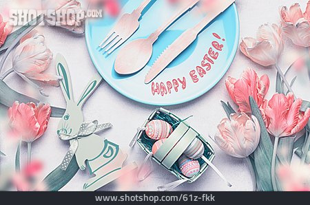 
                Osternest, Osterdekoration, Picknick, Frohe Ostern, Happy Easter                   