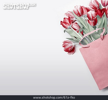 
                Blumenstrauß, Frühling, Tulpen                   