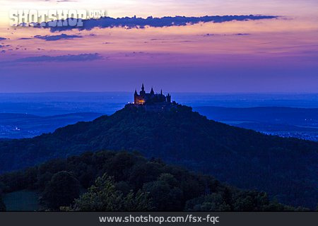 
                Sonnenuntergang, Burg Hohenzollern                   