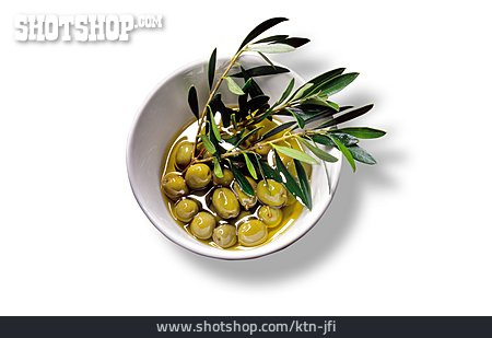 
                Oliven, Olivenzweig, Grüne Oliven                   