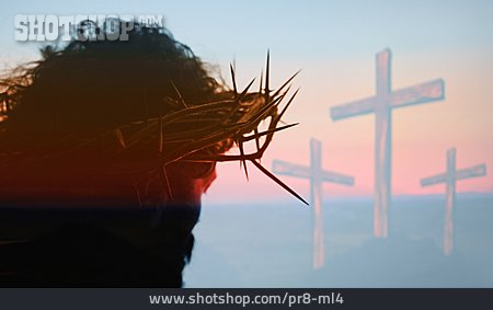 
                Kreuzigung, Dornenkrone, Jesus Christus, Passion                   