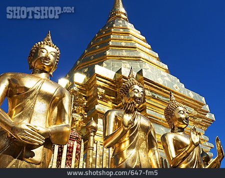 
                Pagode, Buddhastatue, Buddhistischer Tempel                   