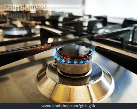 
                Gas Flame, Gas Cooker                   