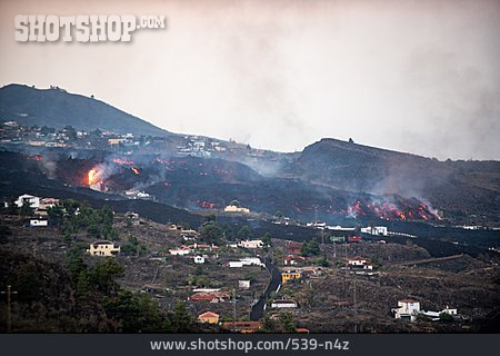 
                Dorf, Vulkanismus, La Palma, Cumbre Vieja                   