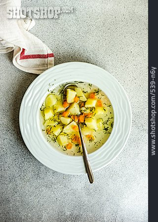 
                Suppe, Tellergericht, Kartoffelsuppe                   