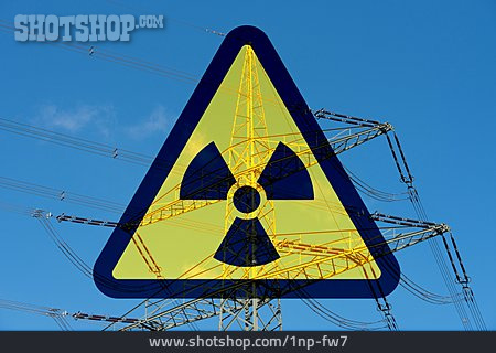 
                Elektrizität, Radioaktiv, Kernenergie, Strahlenwarnzeichen                   