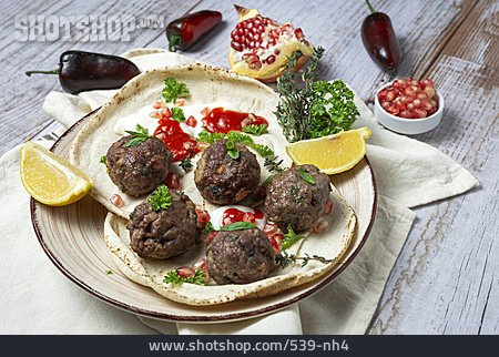 
                Fleischbällchen, Arabische Küche, Kofta Kebabs                   