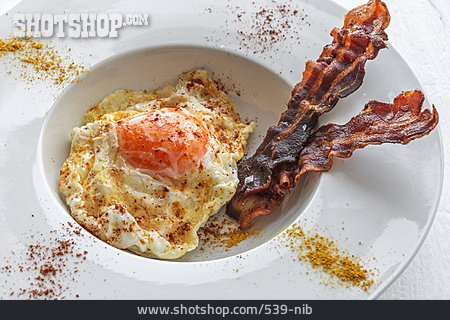 
                Frühstück, Spiegelei, Bacon                   