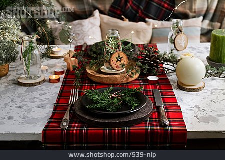 
                Weihnachten, Tischgedeck, Weihnachtlich                   