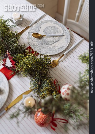 
                Tischdekoration, Tischgedeck, Weihnachtlich                   