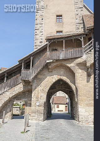 
                Stadttor, Stadtmauer, Rothenburg Ob Der Tauber                   