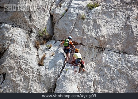
                Felswand, Bergsteiger, Klettersport                   