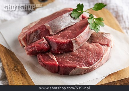
                Rindfleisch, Sirloin-steak, Lendenstück                   