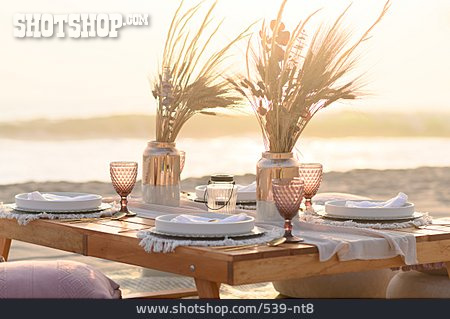 
                Restaurant, Romantisch, Tischgedeck, Mediterran, Essgeschirr                   