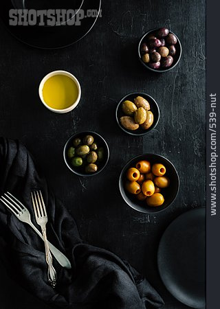 
                Olivenöl, Olive, Sorte                   