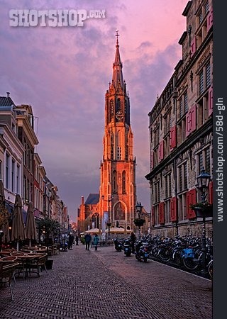 
                Grote Markt, Delft, Nieuwe Kerk                   
