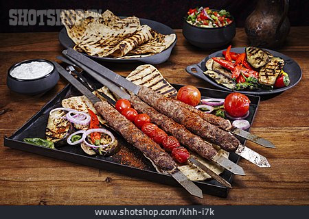
                Grillspieß, Grillgemüse, Adana Kebap                   