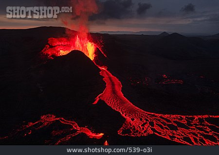 
                Island, Vulkanausbruch, Aktiver Vulkan, Magma                   