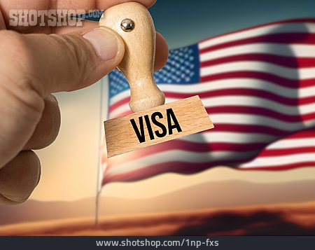 
                Stempel, Usa, Visa, Visum                   