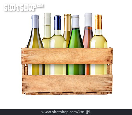
                Holzkiste, Weißwein, Verschiedene                   