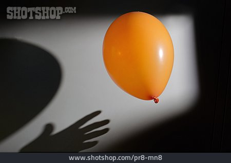 
                Hand, Luftballon, Greifen                   