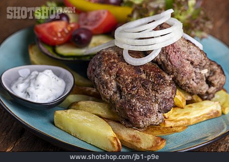 
                Frikadelle, Griechische Küche, Bifteki                   