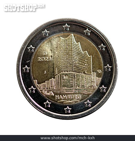 
                Münze, 2 Euro, Elbphilharmonie                   