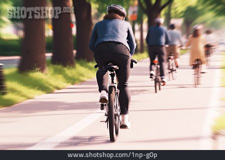 
                Fahrradfahrer, Fahrradstraße                   