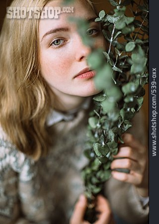 
                Teenager, Sensual, Portrait, Eucalyptus                   