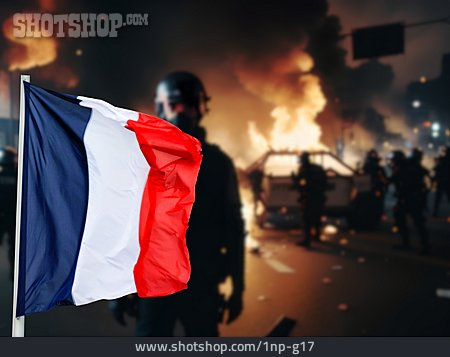 
                Frankreich, Ausschreitungen, Polizeigewalt, Krawalle                   