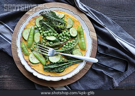 
                Vegetarisch, Omelette, Grünes Gemüse                   