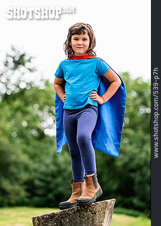 
                Mädchen, Selbstbewusst, Superheldin                   