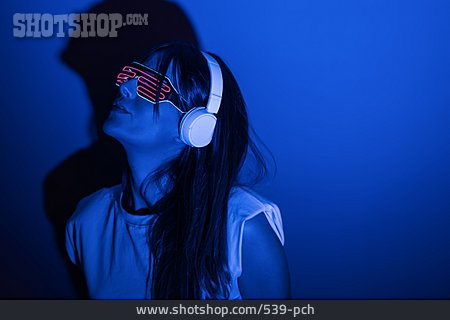 
                Musik, Neonlicht, Musik Hören, Partybrille                   