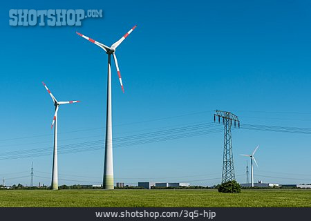 
                Strommast, Windrad, Regenerative Energie                   