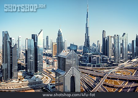 
                Stadtansicht, Wolkenkratzer, Dubai                   