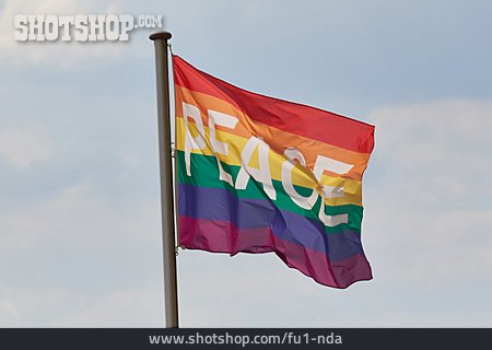 
                Peace, Regenbogenfahne                   