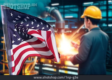 
                Industrie, Usa, Produktion, Konjunktur                   